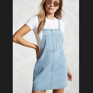 Denim overall dress